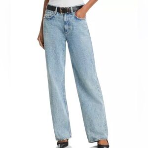 Rag & bone Shea High Rise Relaxed Straight Jeans in Quincy 24 NWT